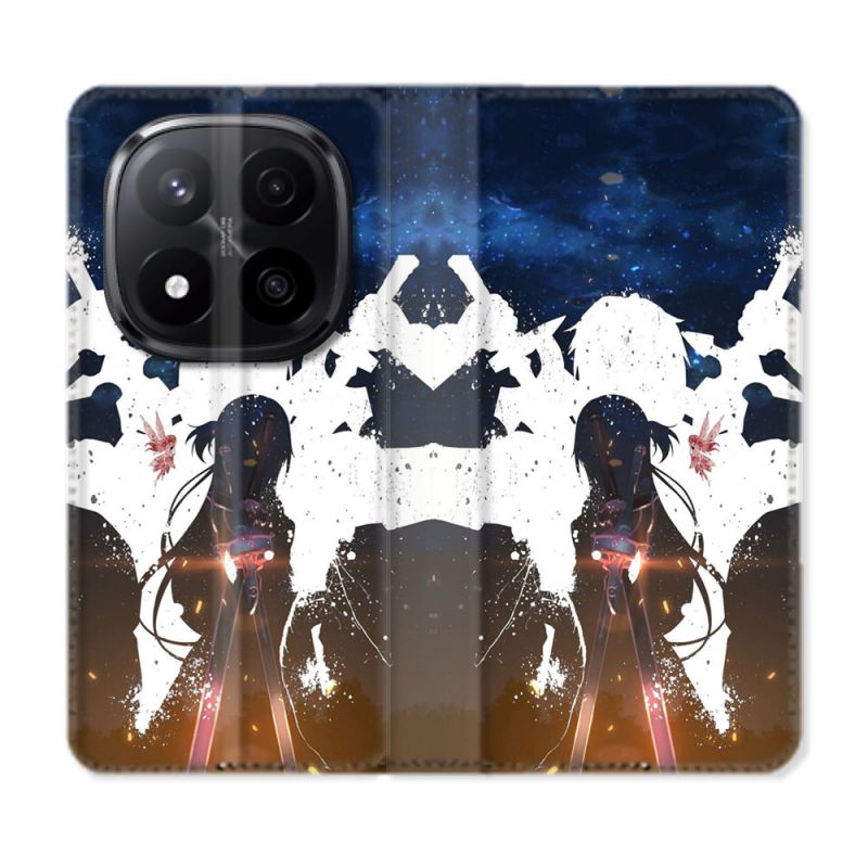 Housse Cuir Portefeuille Pour Xiaomi Redmi Note 14 PRO PLUS 5G Manga SAO sword Art Online Asuna