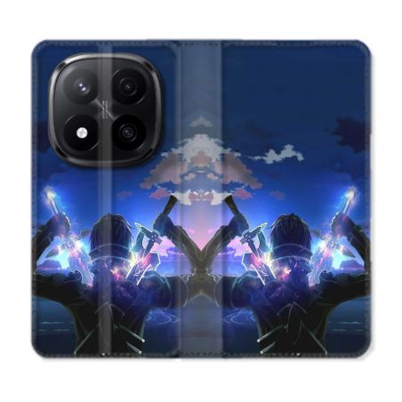 Housse Cuir Portefeuille Pour Xiaomi Redmi Note 14 PRO PLUS 5G Manga SAO sword Art Online Epee