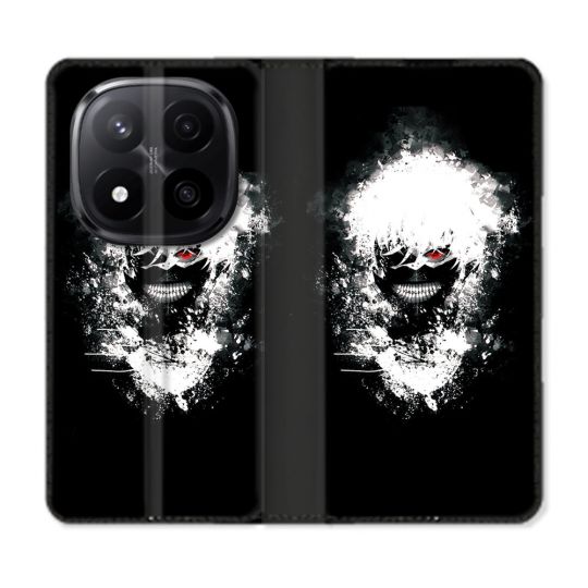 Housse Cuir Portefeuille Pour Xiaomi Redmi Note 14 PRO PLUS 5G Manga Tokyo Ghoul Kaneki Tag