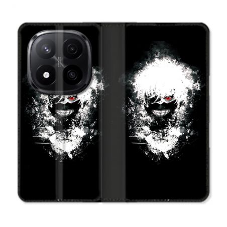 Housse Cuir Portefeuille Pour Xiaomi Redmi Note 14 PRO PLUS 5G Manga Tokyo Ghoul Kaneki Tag