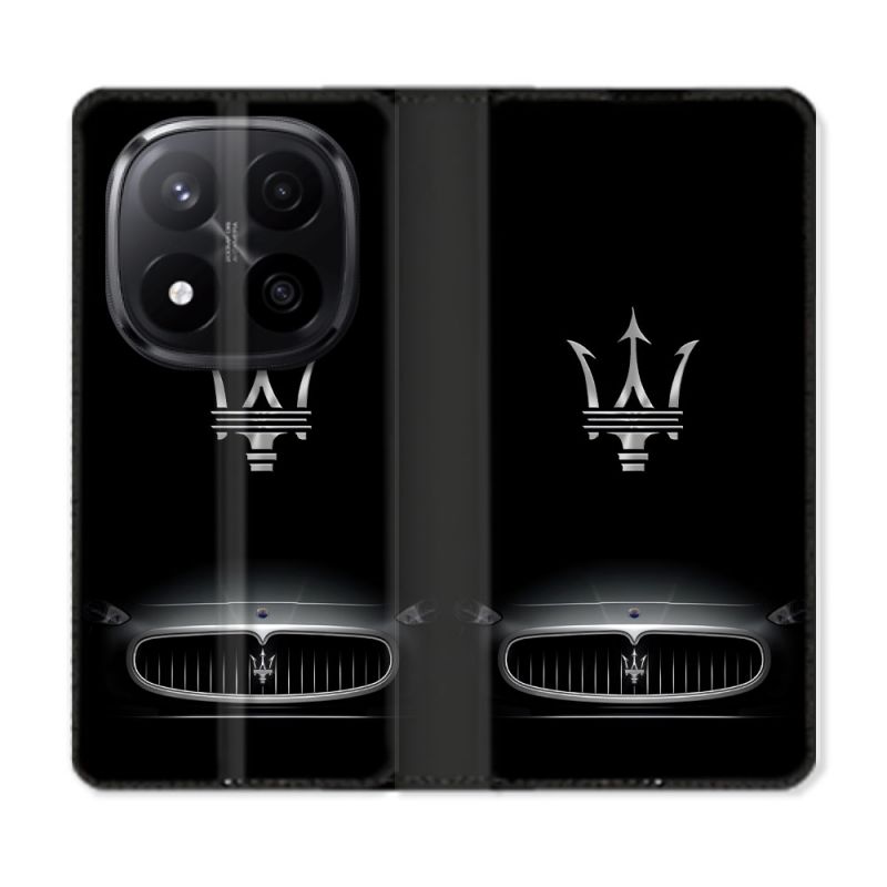 Housse Cuir Portefeuille Pour Xiaomi Redmi Note 14 PRO PLUS 5G Maserati