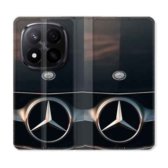 Housse Cuir Portefeuille Pour Xiaomi Redmi Note 14 PRO PLUS 5G Mercedes Calendre