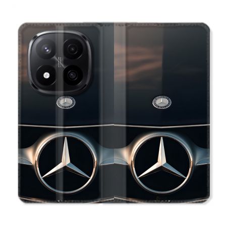 Housse Cuir Portefeuille Pour Xiaomi Redmi Note 14 PRO PLUS 5G Mercedes Calendre