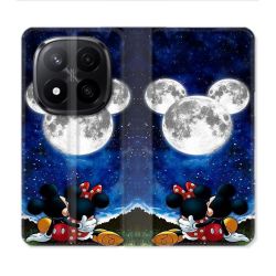 Housse Cuir Portefeuille Pour Xiaomi Redmi Note 14 PRO PLUS 5G Mickey Minnie
