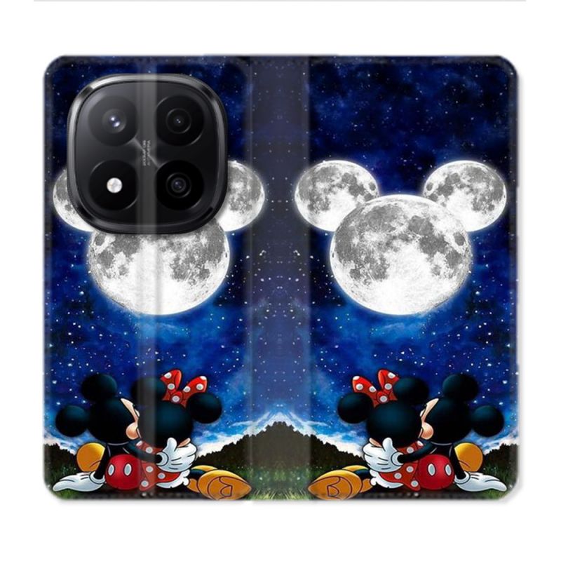 Housse Cuir Portefeuille Pour Xiaomi Redmi Note 14 PRO PLUS 5G Mickey Minnie