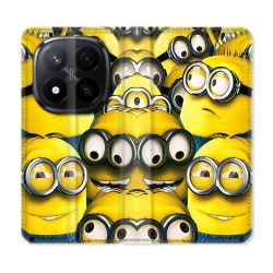 Housse Cuir Portefeuille Pour Xiaomi Redmi Note 14 PRO PLUS 5G Minions Groupe