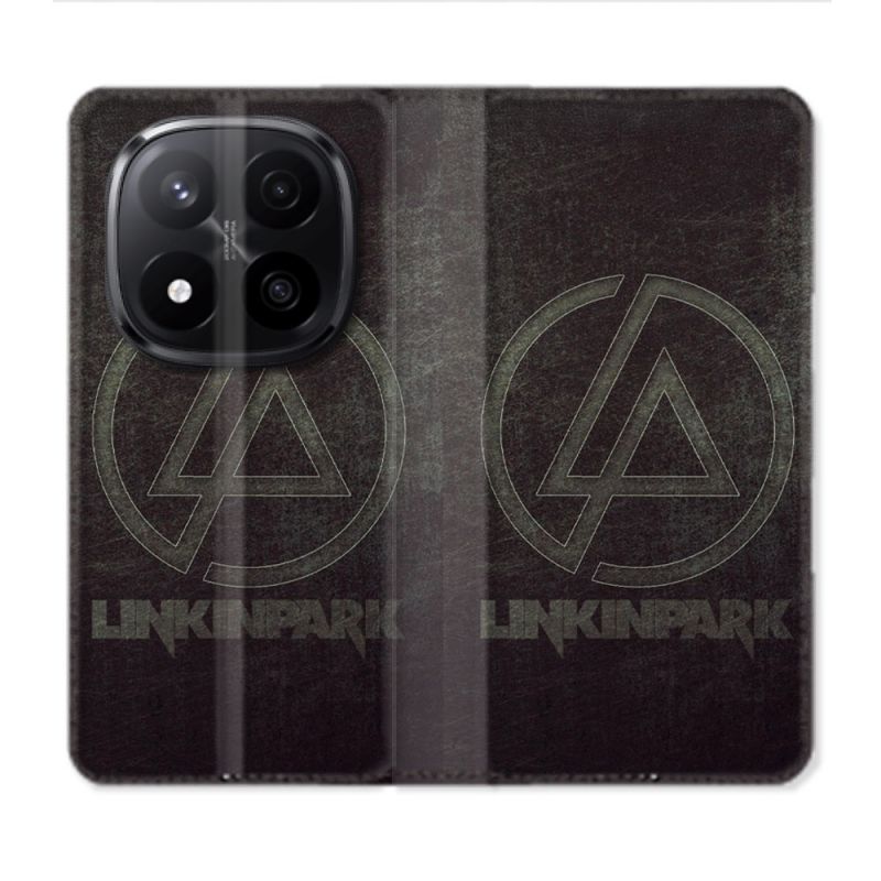 Housse Cuir Portefeuille Pour Xiaomi Redmi Note 14 PRO PLUS 5G Musique Rock Linkin Park