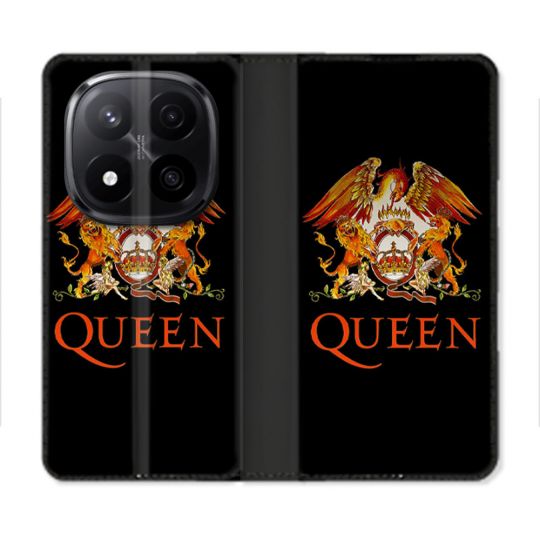 Housse Cuir Portefeuille Pour Xiaomi Redmi Note 14 PRO PLUS 5G Musique Rock Queen