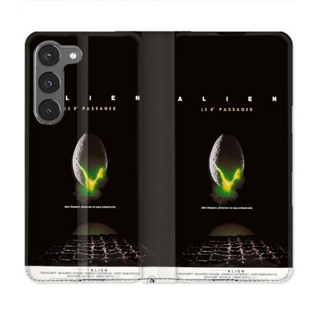 Housse Cuir Portefeuille Pour Samsung Galaxy A26 5G Alien Affiche