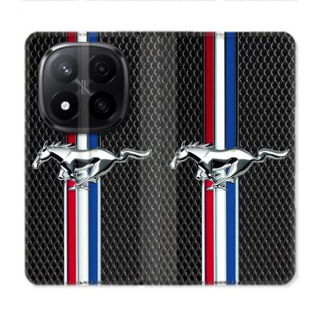 Housse Cuir Portefeuille Pour Xiaomi Redmi Note 14 PRO PLUS 5G Mustang