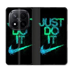 Housse Cuir Portefeuille Pour Xiaomi Redmi Note 14 PRO PLUS 5G Nike Just Do It