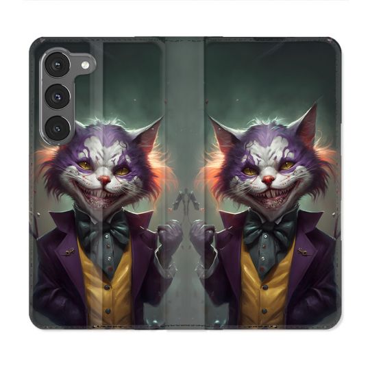 Housse Cuir Portefeuille Pour Samsung Galaxy A26 5G Animal Chat Joker