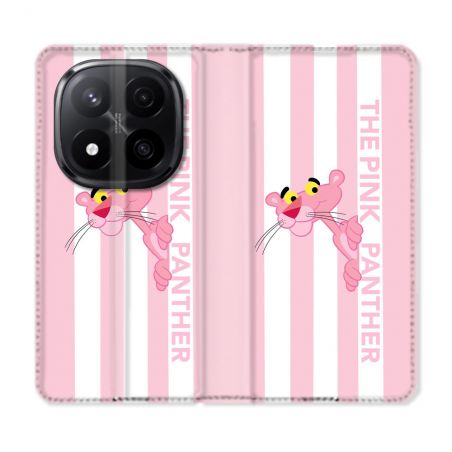 Housse Cuir Portefeuille Pour Xiaomi Redmi Note 14 PRO PLUS 5G Panthere Rose