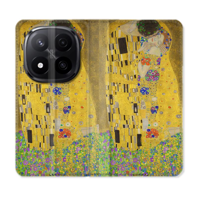 Housse Cuir Portefeuille Pour Xiaomi Redmi Note 14 PRO PLUS 5G Peinture Le Baiser