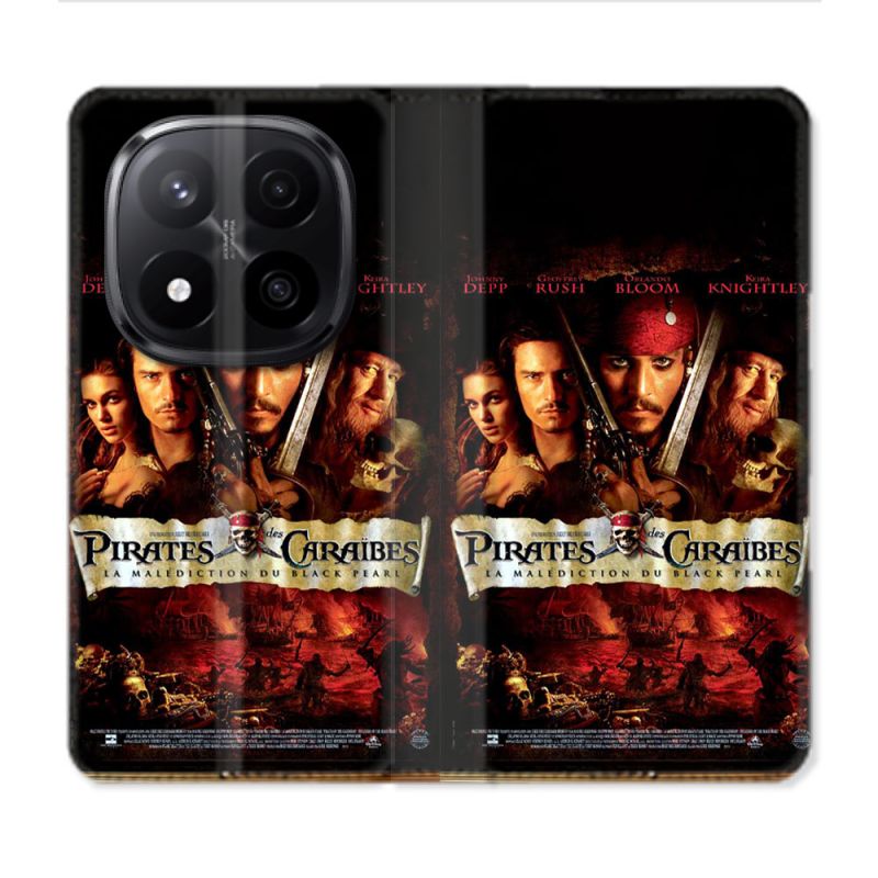 Housse Cuir Portefeuille Pour Xiaomi Redmi Note 14 PRO PLUS 5G Pirate Des Caraibes