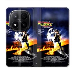 Housse Cuir Portefeuille Pour Xiaomi Redmi Note 14 PRO PLUS 5G Retour Vers Le Futur Affiche