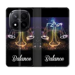 Housse Cuir Portefeuille Pour Xiaomi Redmi Note 14 PRO PLUS 5G Signe Zodiaque 2 Balance