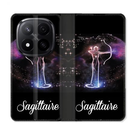 Housse Cuir Portefeuille Pour Xiaomi Redmi Note 14 PRO PLUS 5G Signe Zodiaque 2 Sagittaire