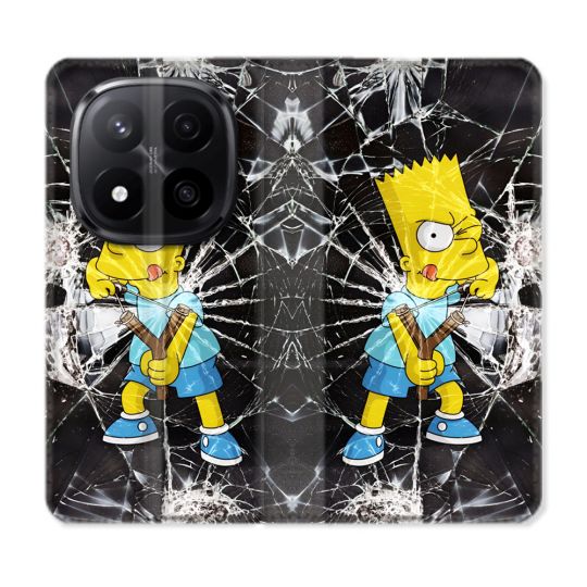 Housse Cuir Portefeuille Pour Xiaomi Redmi Note 14 PRO PLUS 5G Simpson Bart