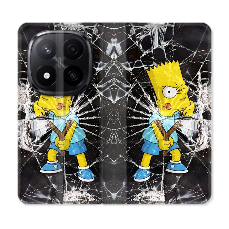 Housse Cuir Portefeuille Pour Xiaomi Redmi Note 14 PRO PLUS 5G Simpson Bart