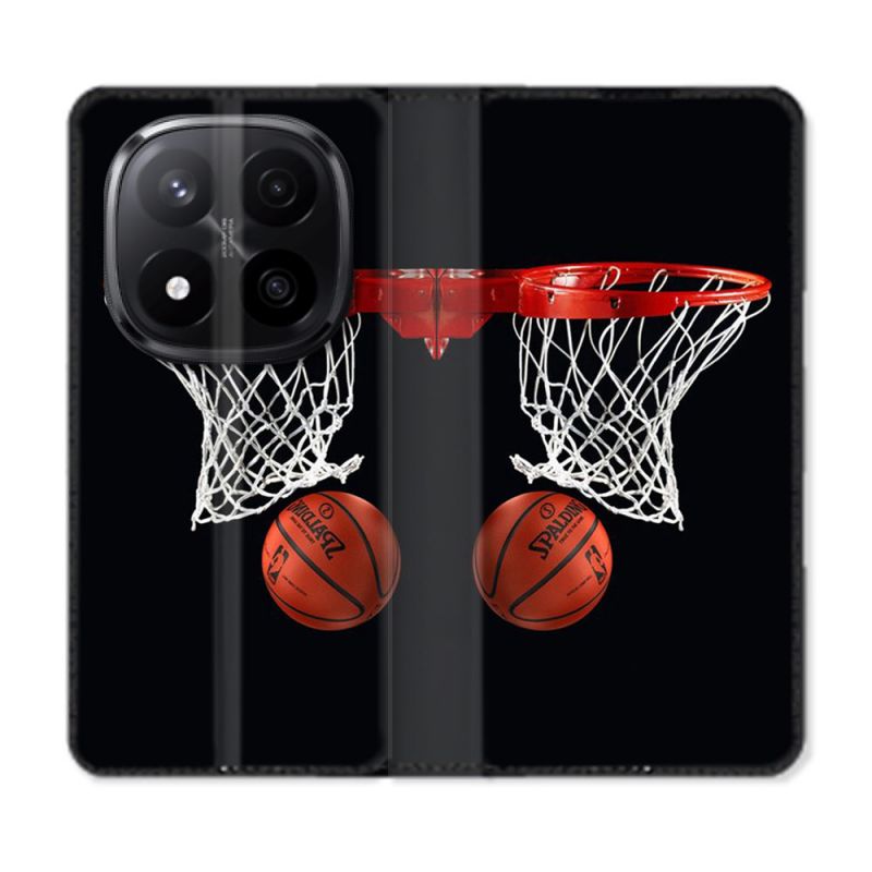 Housse Cuir Portefeuille Pour Xiaomi Redmi Note 14 PRO PLUS 5G Sport Basket Panier