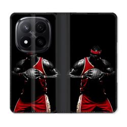 Housse Cuir Portefeuille Pour Xiaomi Redmi Note 14 PRO PLUS 5G Sport Basketeur