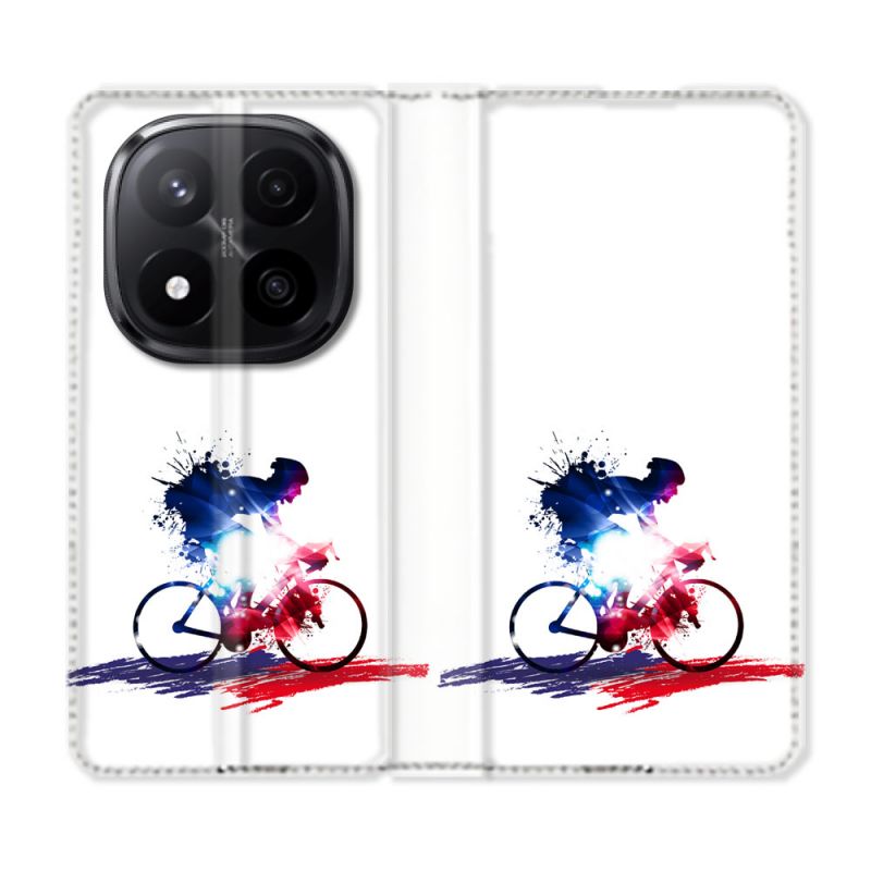 Housse Cuir Portefeuille Pour Xiaomi Redmi Note 14 PRO PLUS 5G Sport Cyclisme France