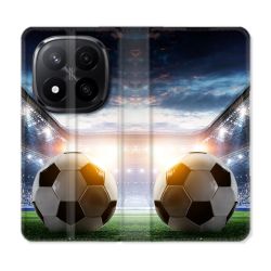 Housse Cuir Portefeuille Pour Xiaomi Redmi Note 14 PRO PLUS 5G Sport Football Stade