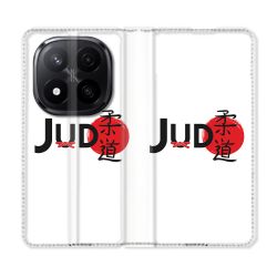 Housse Cuir Portefeuille Pour Xiaomi Redmi Note 14 PRO PLUS 5G Sport Judo Logo