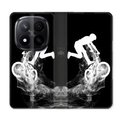 Housse Cuir Portefeuille Pour Xiaomi Redmi Note 14 PRO PLUS 5G Sport VTT Noir