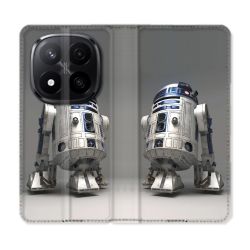 Housse Cuir Portefeuille Pour Xiaomi Redmi Note 14 PRO PLUS 5G Star Wars - R2D2