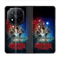 Housse Cuir Portefeuille Pour Xiaomi Redmi Note 14 PRO PLUS 5G Stranger Things Affiche 1