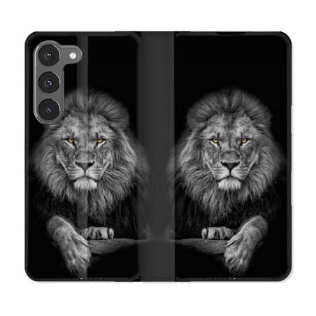 Housse Cuir Portefeuille Pour Samsung Galaxy A26 5G Animal Lion Majestueux