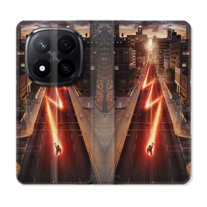 Housse Cuir Portefeuille Pour Xiaomi Redmi Note 14 PRO PLUS 5G The Flash City