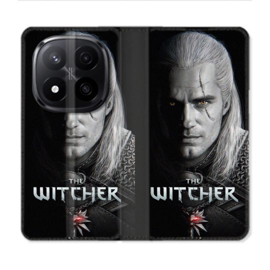 Housse Cuir Portefeuille Pour Xiaomi Redmi Note 14 PRO PLUS 5G The Witcher Noir