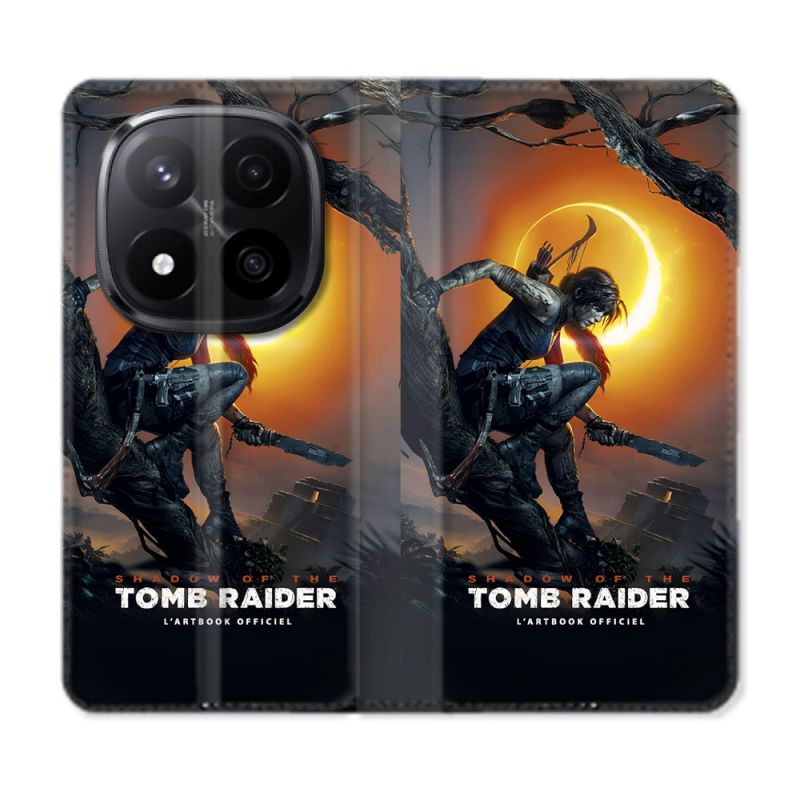 Housse Cuir Portefeuille Pour Xiaomi Redmi Note 14 PRO PLUS 5G Tomb Raider