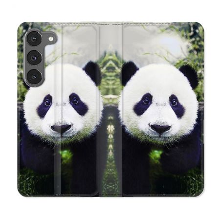 Housse Cuir Portefeuille Pour Samsung Galaxy A26 5G Animal Panda Color