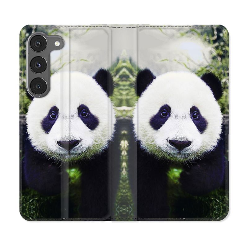 Housse Cuir Portefeuille Pour Samsung Galaxy A26 5G Animal Panda Color