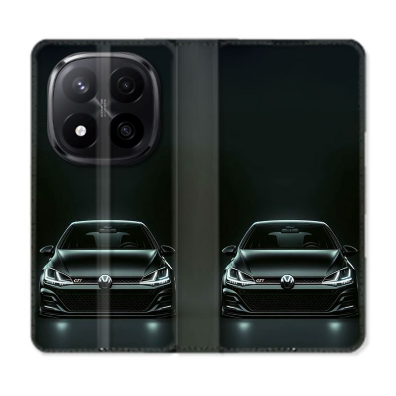 Housse Cuir Portefeuille Pour Xiaomi Redmi Note 14 PRO PLUS 5G Volkwagen Golf GTI