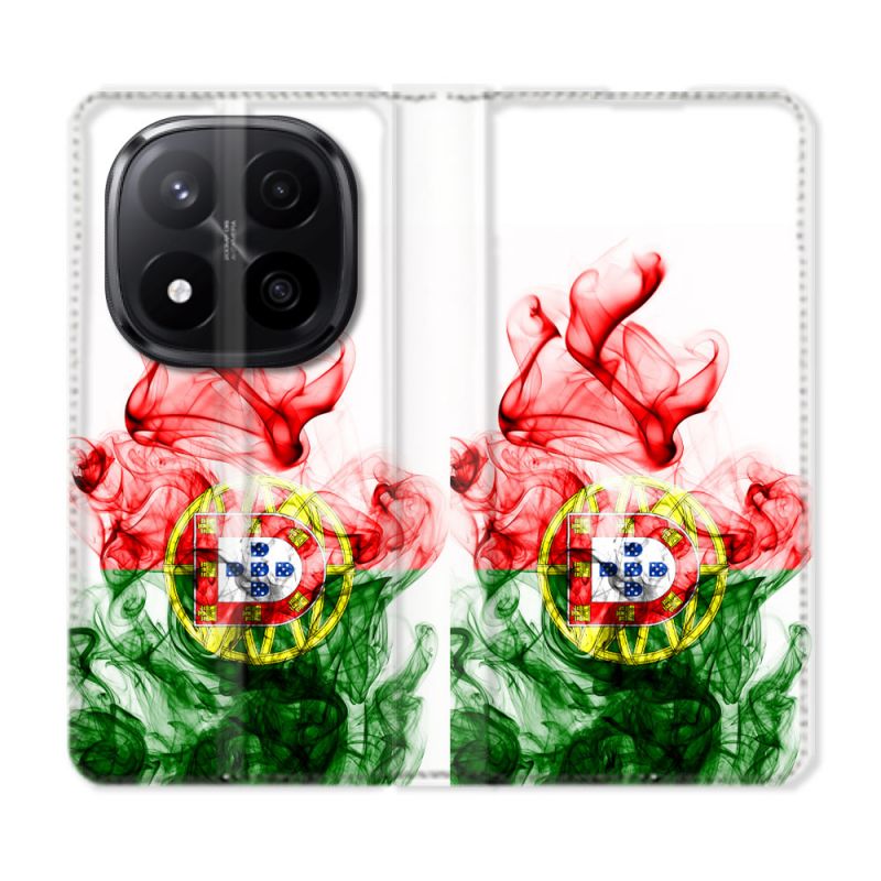Housse Cuir Portefeuille Pour Xiaomi Redmi Note 14 PRO PLUS 5G Voyage Portugal Flamme