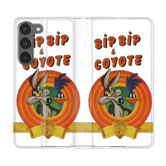 Housse Cuir Portefeuille Pour Samsung Galaxy A26 5G Bip Bip Coyote