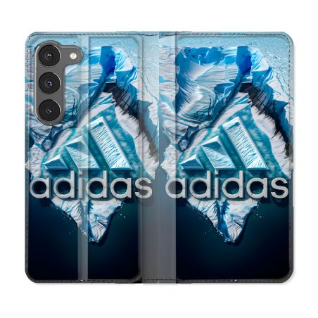 Housse Cuir Portefeuille Pour Samsung Galaxy A36 5G Adidas Iceberg
