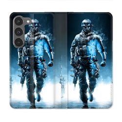 Housse Cuir Portefeuille Pour Samsung Galaxy A26 5G Call Of Duty Guerrier
