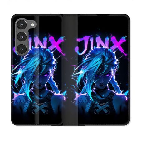 Housse Cuir Portefeuille Pour Samsung Galaxy A36 5G Arcane Jinx Night