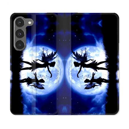 Housse Cuir Portefeuille Pour Samsung Galaxy A26 5G Fantastique Fee Lune