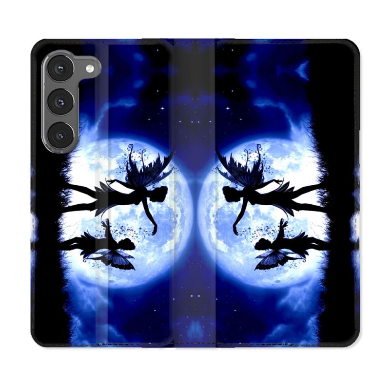 Housse Cuir Portefeuille Pour Samsung Galaxy A26 5G Fantastique Fee Lune