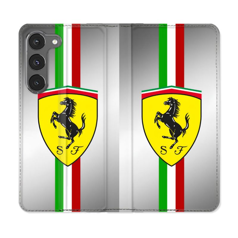 Housse Cuir Portefeuille Pour Samsung Galaxy A26 5G Ferrari Ligne