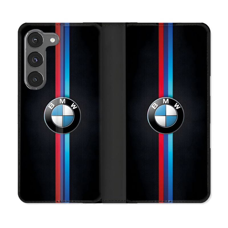Housse Cuir Portefeuille Pour Samsung Galaxy A36 5G BMW Logo