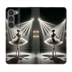 Housse Cuir Portefeuille Pour Samsung Galaxy A36 5G Danseuse Lumière