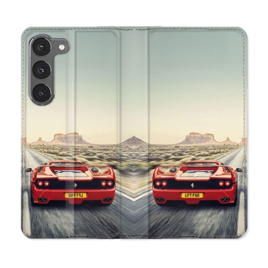 Housse Cuir Portefeuille Pour Samsung Galaxy A36 5G Ferrari F50